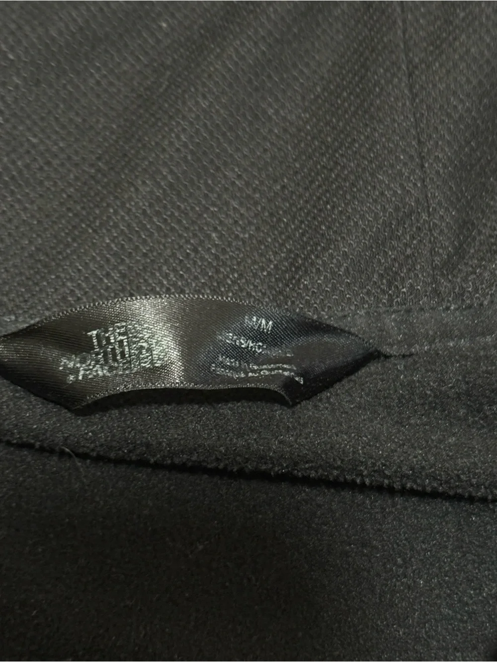 The North Face black zip